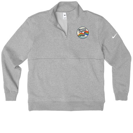 Minnesota Superior - Athletic Collection, a Dark Grey Heather Nike Club Fleece Half Zip Pullover