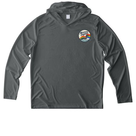 Minnesota Superior - Athletic Collection, a Dark Smoke Grey UV Performance Long Sleeve Hoodie