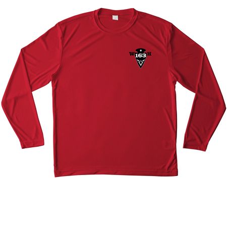 Class B Shirt - Activewear, a True Red Unisex Performance Long Sleeve Tee