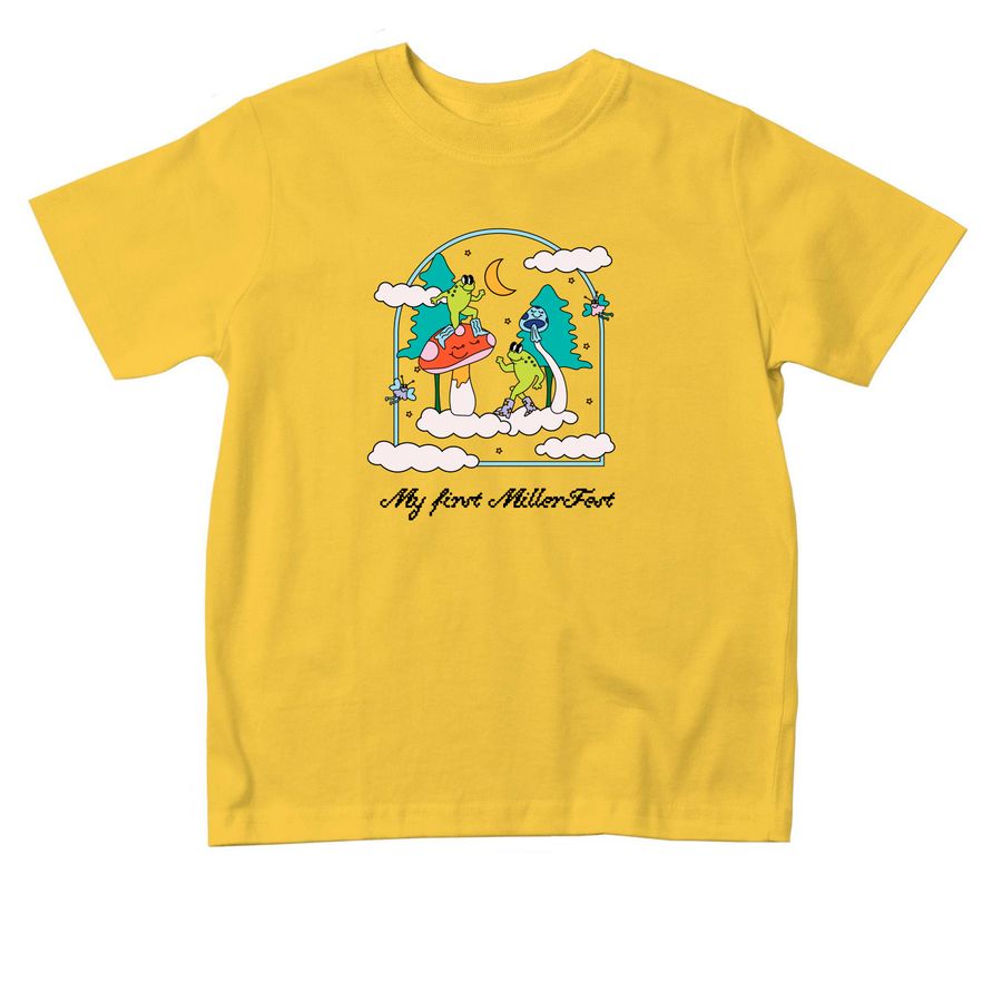 My First MillerFest toddler, a Yellow Toddler Tee