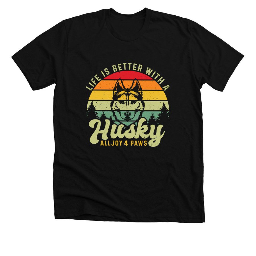 Alljoy 4 Paws Rescue, a Solid Black Blend Premium Unisex Tee