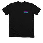 Official Voyage Tees, a Solid Black Blend Premium Unisex Tee (back-view)