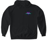 Official Voyage Tees, a Black Gildan Softstyle Pullover Hoodie (back-view)
