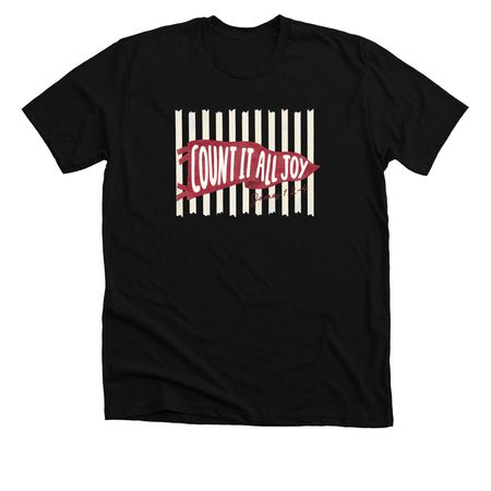 Count It All Joy, a Solid Black Blend Premium Unisex Tee
