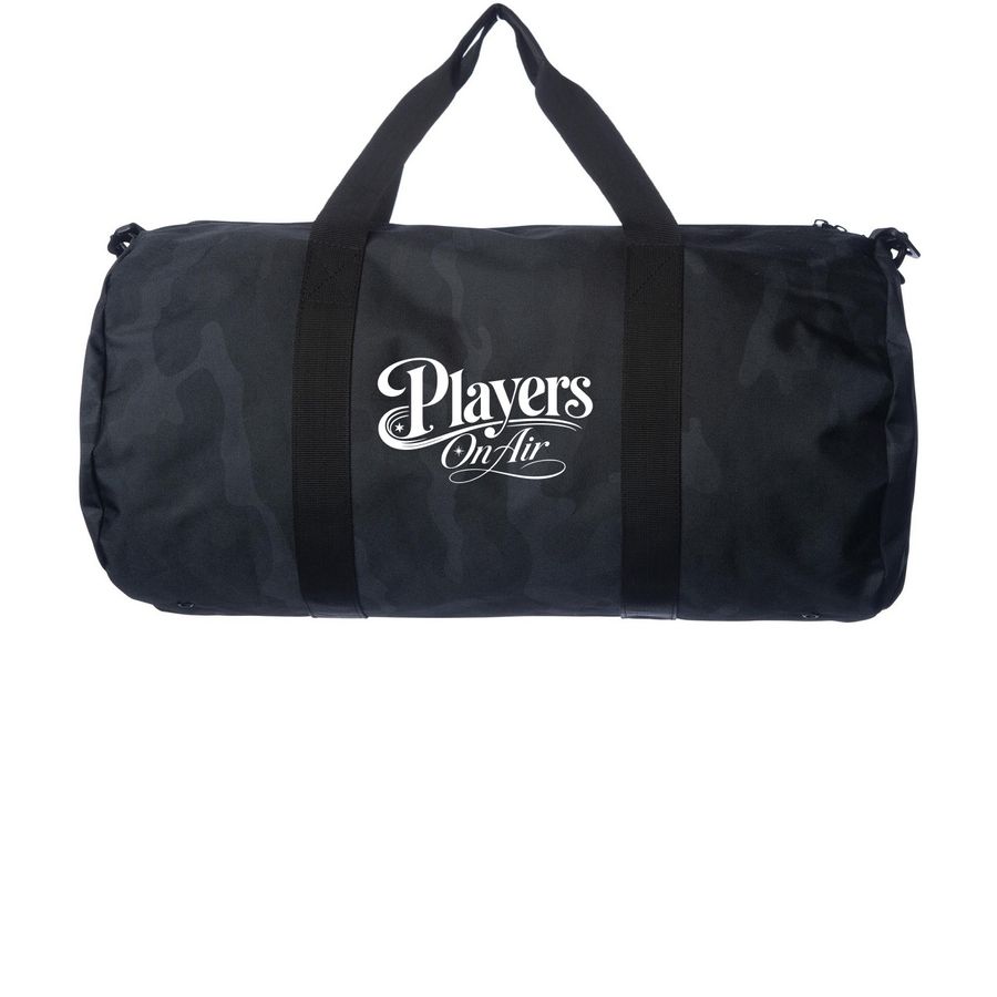Players on Air Duffle Bag, a Black Camo Day Tripper Duffel Bag