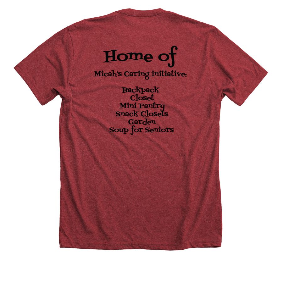 St. Michael Lutheran Church- Youth Fundraiser, a Heather Canvas Red Premium Unisex Tee (back-view)