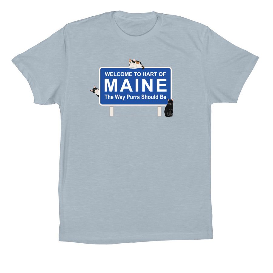HART vaCATionland, a Light Blue Premium Cotton Tee