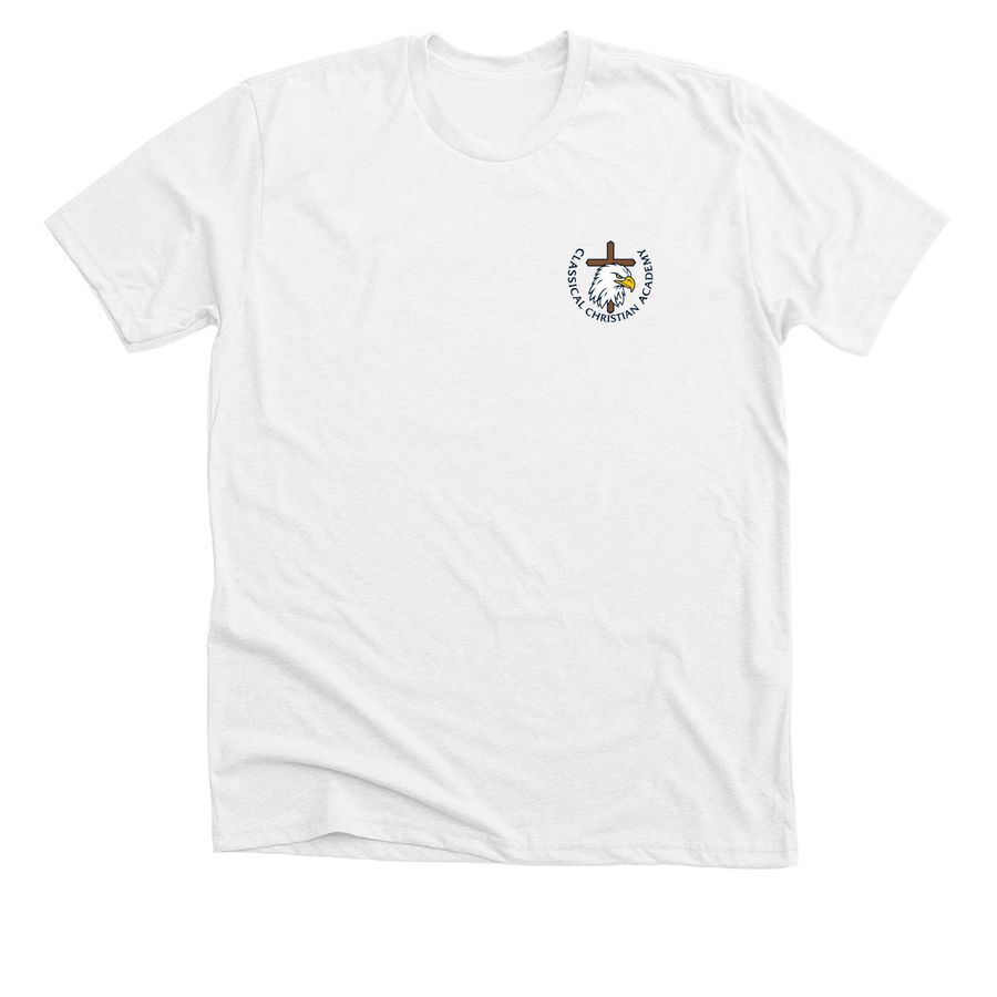 White School Options, a Solid White Blend Premium Unisex Tee