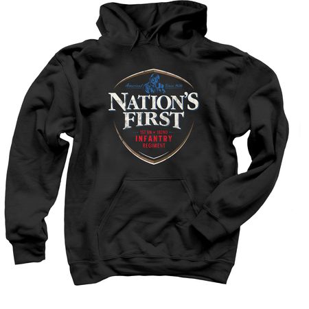 Nation's First, a Black Pullover Hoodie