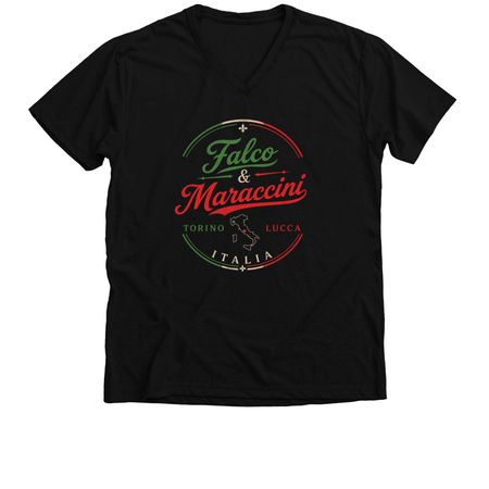 Falco & Maraccini ? Shirts/Sweatshirts??, a Solid Black Blend Premium V-Neck Tee