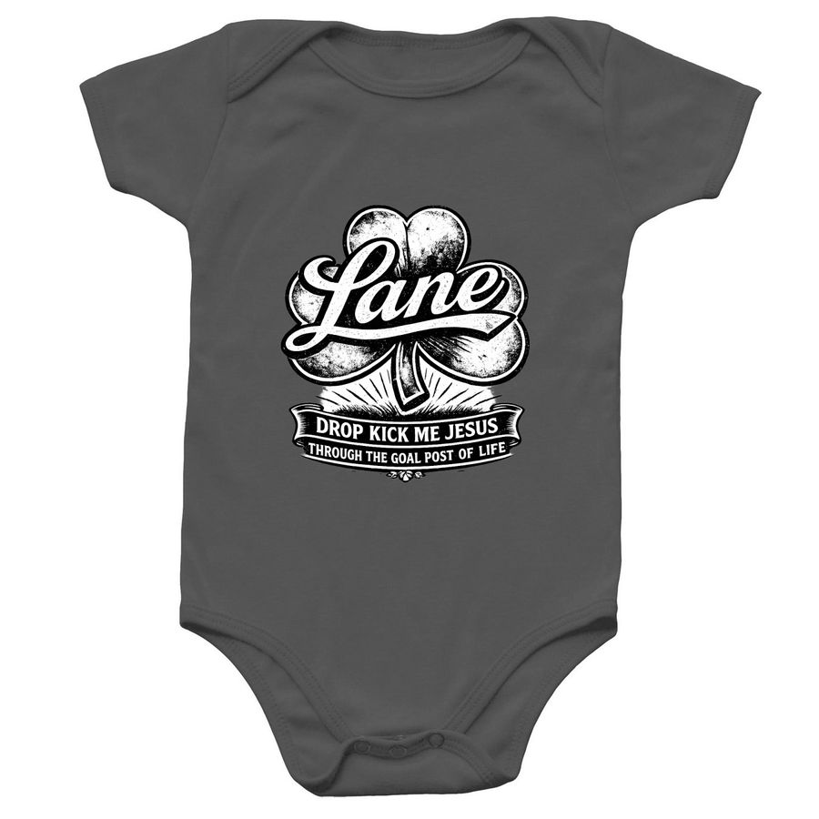 Lane Family - Baby, a Charcoal Infant Onesie