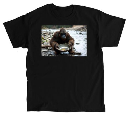 Sasquatch Placer Mining, a Black Classic Unisex Tee