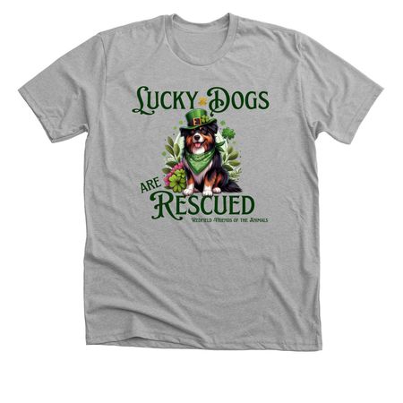 Lucky Dogs&nbsp;, a Athletic Heather Premium Unisex Tee
