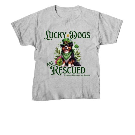 Lucky Dogs&nbsp;, a Sport Grey Youth Unisex Tee
