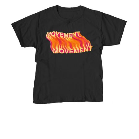 MVMT FLAMES, a Black Youth Unisex Tee