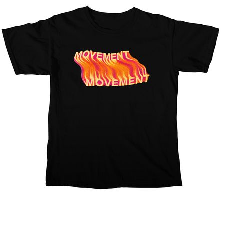 MVMT FLAMES, a Black Comfort Colors Unisex Tee