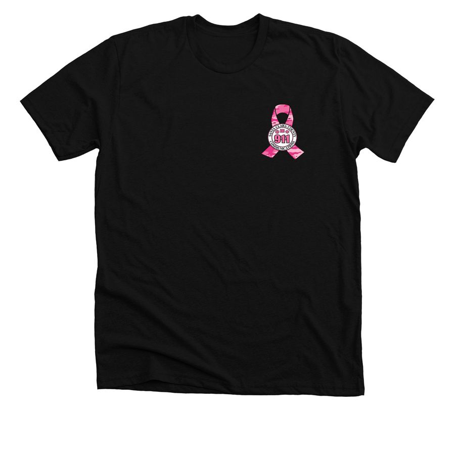 County Comm Breast Cancer Awareness Clothing, a Solid Black Blend Premium Unisex Tee