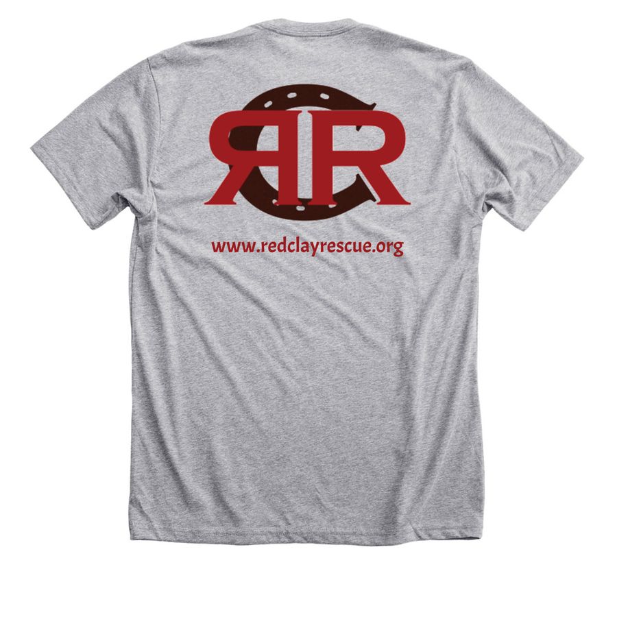 Spring Tees, a Athletic Heather Premium Unisex Tee (back-view)