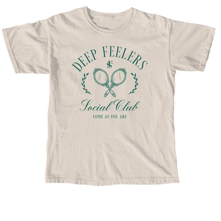 Deep Feelers Social Club, a Ivory Comfort Colors Unisex Tee