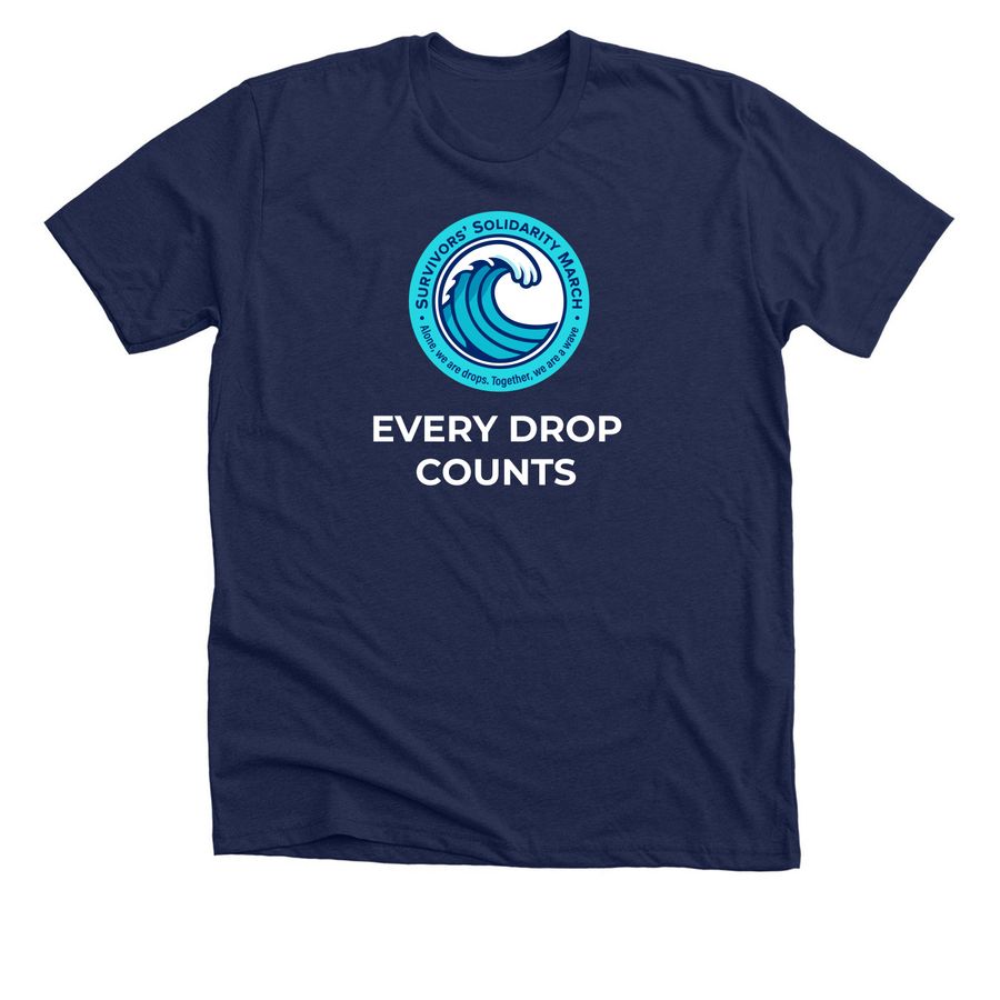 Every Drop ? Blue Badge - OG, a Solid Navy Blend Premium Unisex Tee