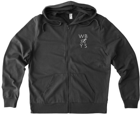 Whole Body Classic Logo Sweatshirt, a Terrain Grey Allmade Organic French Terry Zip Up Hoodie