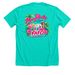 Paradise 11.20.26, a Heather Sea Green Premium Unisex Tee (back-view)