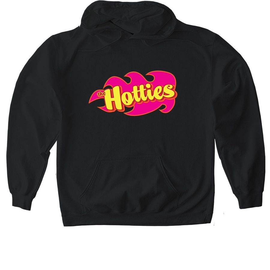 PINK Hottie Sweatshirts, a Black Gildan Softstyle Pullover Hoodie