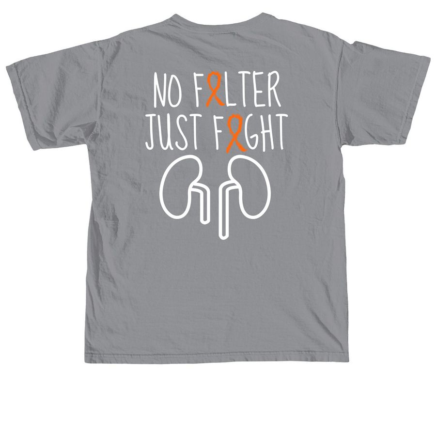 2026 Charleston Kidney Walk, a Granite Comfort Colors Unisex Tee (back-view)
