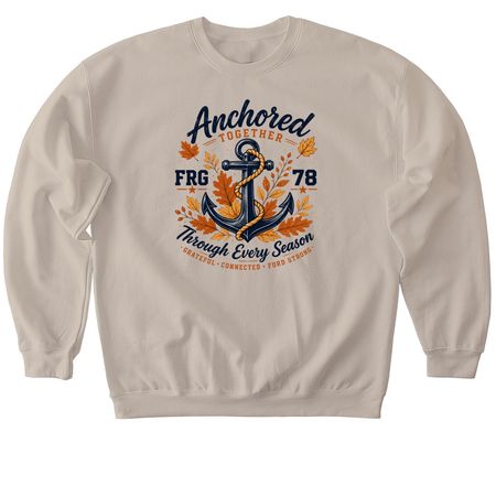 Anchored Together Shirt, a Sand Softstyle Crewneck Sweatshirt