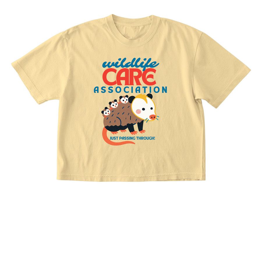 Just Passing Through!, a Butter Comfort Colors Boxy Tee
