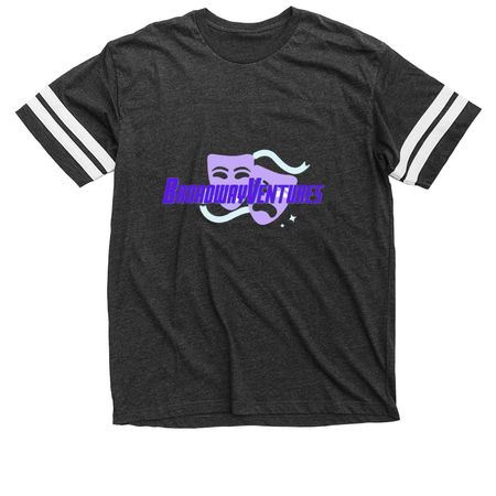 BroadwayVentures Merch, a Vintage Smoke / White Football Jersey Tee