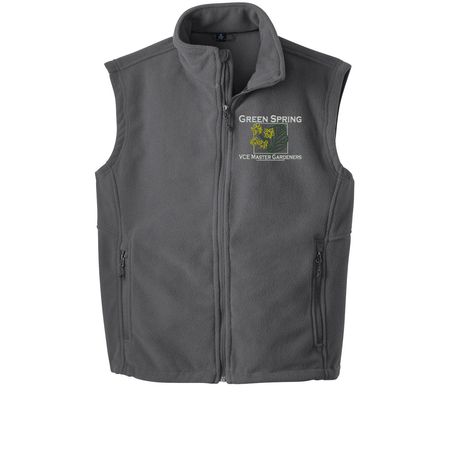We are GSEMG Fleece Vest, a Iron Grey Embroidered Everyday Fleece Vest