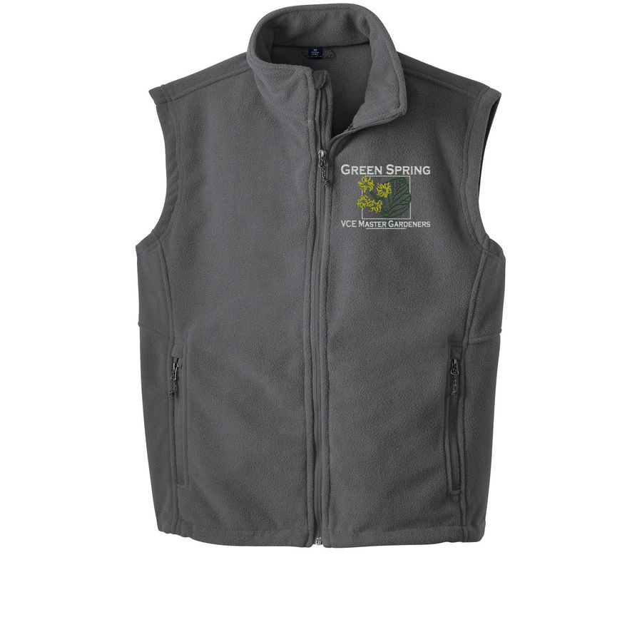 We are GSEMG Fleece Vest, a Iron Grey Embroidered Everyday Fleece Vest