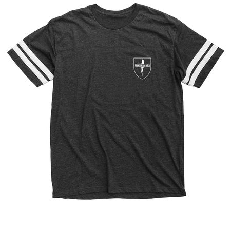 Tiny & Tactical (Youth & Adult), a Vintage Smoke / White Football Jersey Tee