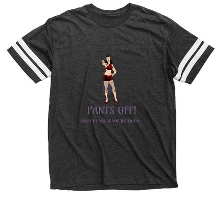 The "Take Charge" Woman, a Vintage Smoke / White Football Jersey Tee