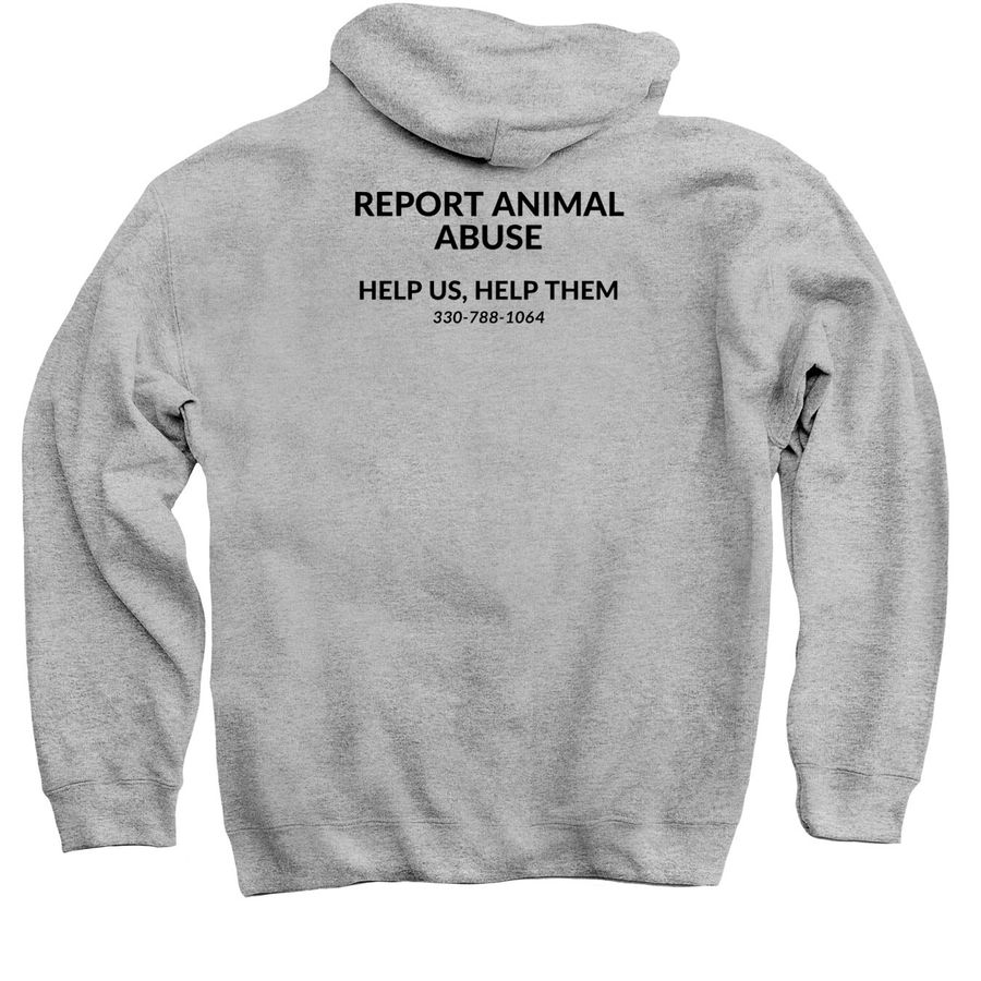 Animal Charity of Ohio, a Sport Grey Pullover Hoodie (back-view)