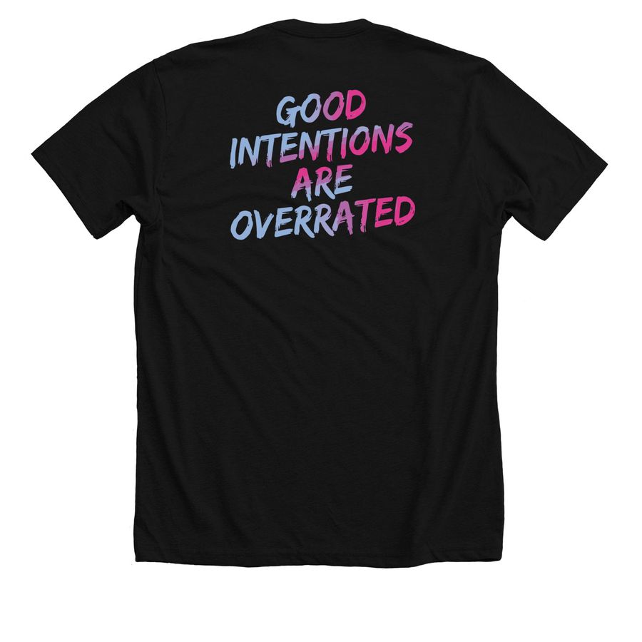 8U Softball (Original Quote Back), a Solid Black Blend Premium Unisex Tee (back-view)
