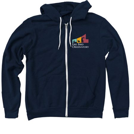 EBO Logo Shirts (white text), a Navy Zip Up Hoodie