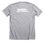 Moves Like Jagger Buddy Walk 2023, a Athletic Heather Premium Unisex Tee (back-view)