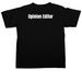 Opinion Custom Shirt&nbsp;, a Black Comfort Colors Unisex Tee (back-view)