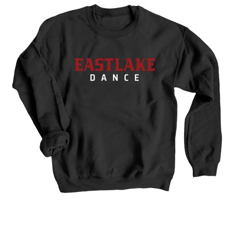 Eastlake Dance Logo Gear, a Black Crewneck Sweatshirt