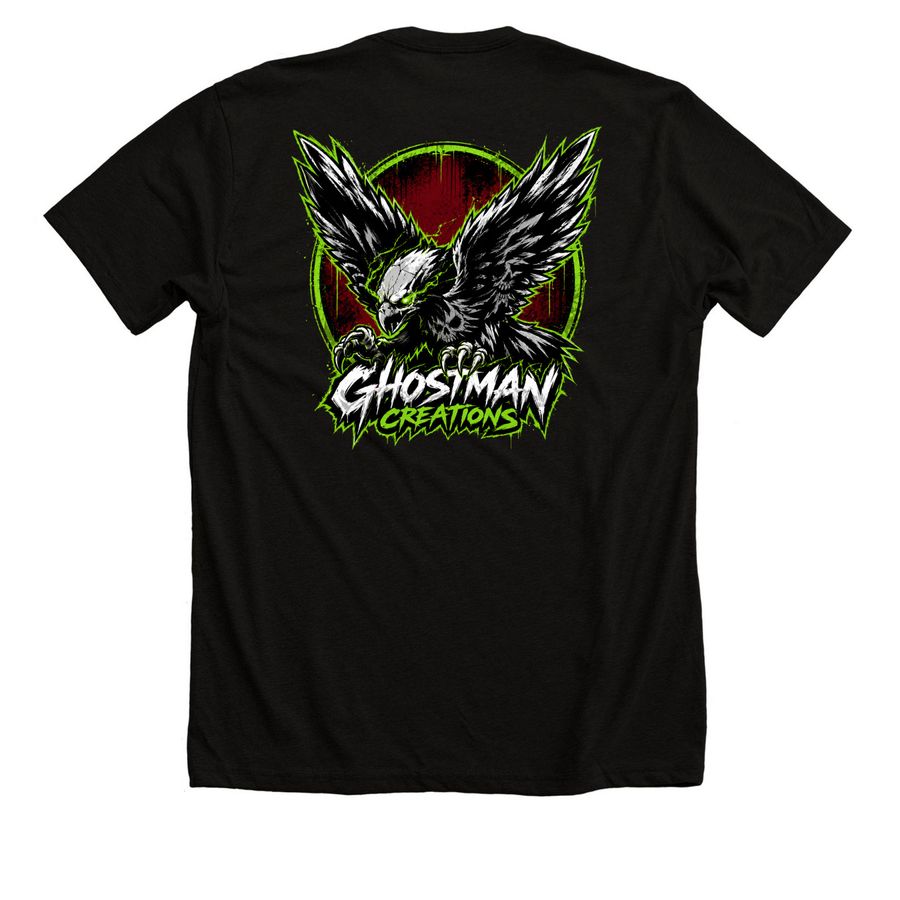 Reaper Eagle, a Solid Black Blend Premium Unisex Tee