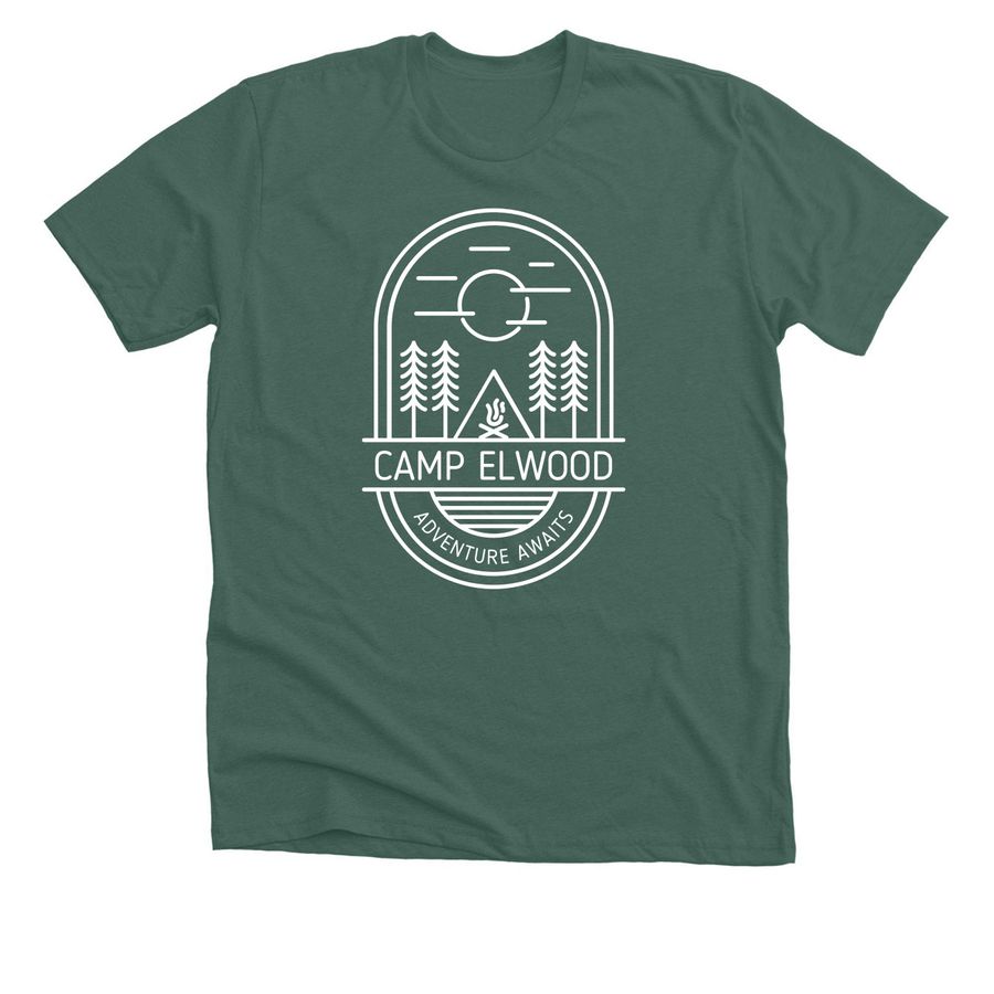 Camp Elwood, a Heather Forest Premium Unisex Tee