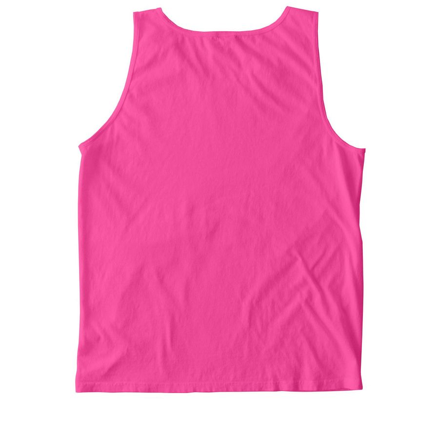 60 Miles, 3 Days, a Neon Pink Comfort Colors Tank Top (back-view)