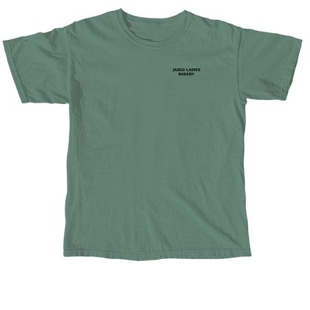 The Jaded Ladies Bakery, a Light Green Comfort Colors Unisex Tee