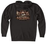 Nationals 2026 - Hampton, a Black Heavyweight Zip Up Hoodie (back-view)