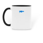 The Glarer Mugshot, a Black Two-Tone Ceramic Mug (back-view)