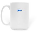 The Glarer Mugshot, a White Large Coffee Mug (back-view)