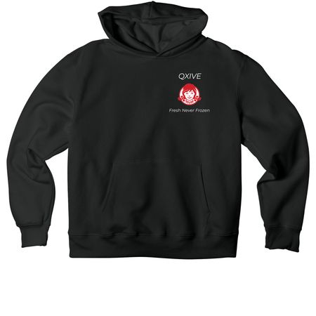 wendys, a Vintage Black Premium Heavyweight Pullover Hoodie