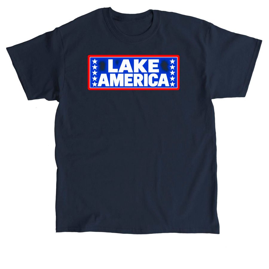 Lake America Patriotic Political shirt, a Navy Classic Unisex Tee